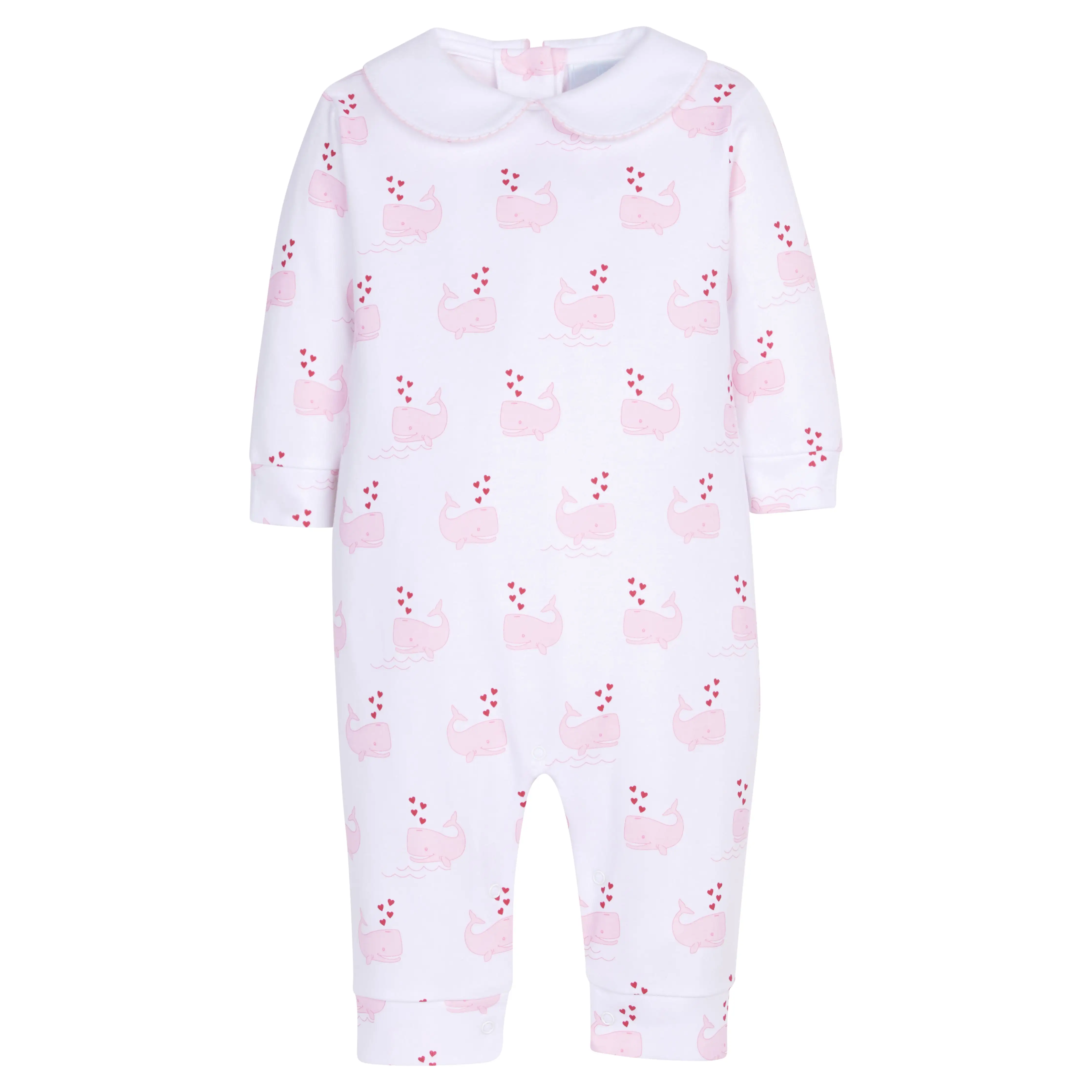 Printed Playsuit - Pink Whales