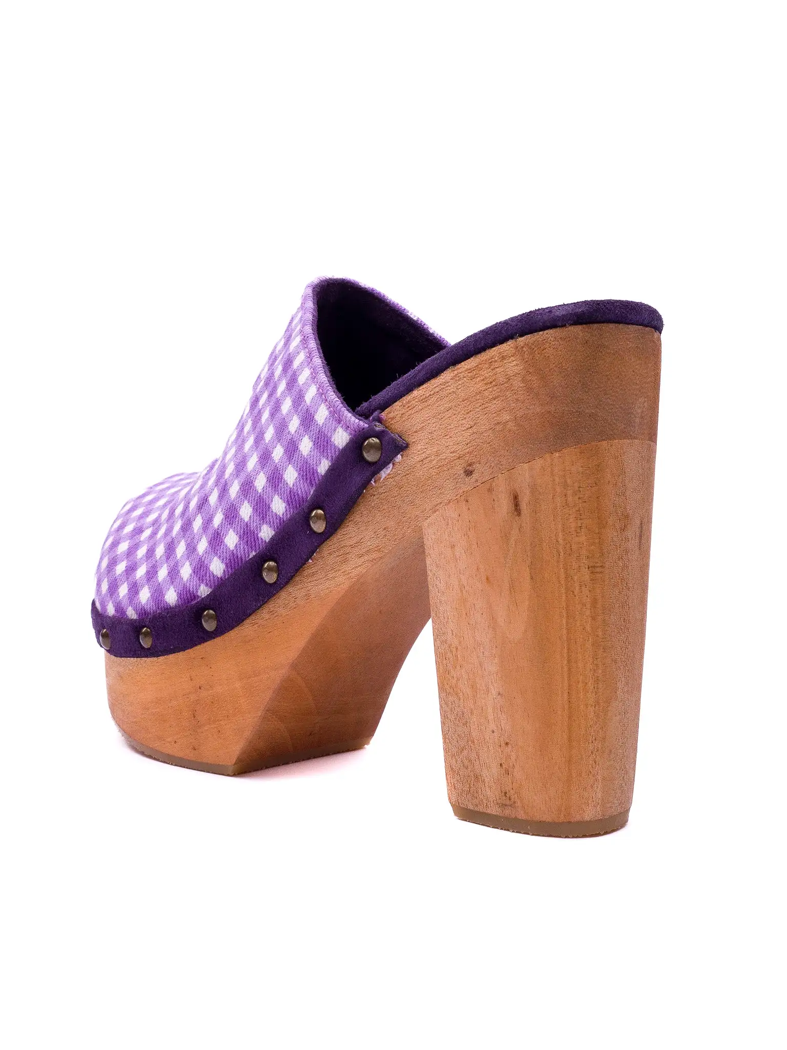 Purple Grape Gingham - Clog