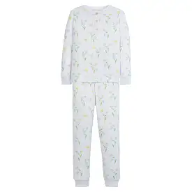 Ruffled Printed Jammies - Butterfly Garden