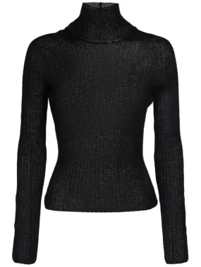 Saint Laurent   Mohair blend turtleneck sweater 