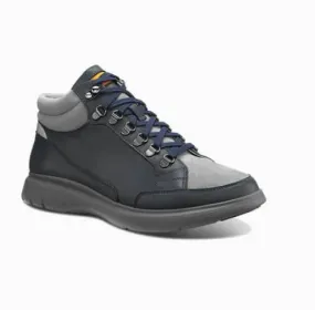 Samuel Hubbard Men's Performance Walker High Top Navy Leather with Gray Suede