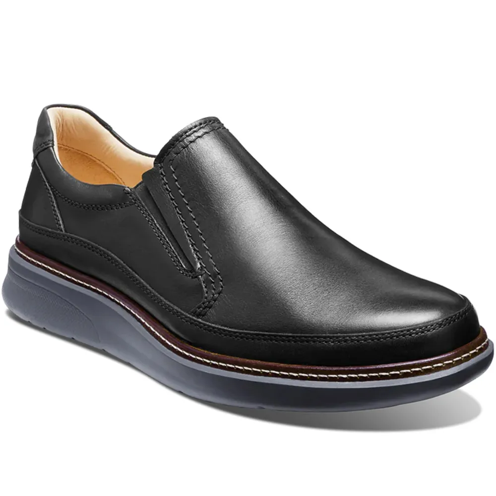 Samuel Hubbard Rafael Hyrbrid Leather Slip-On Black