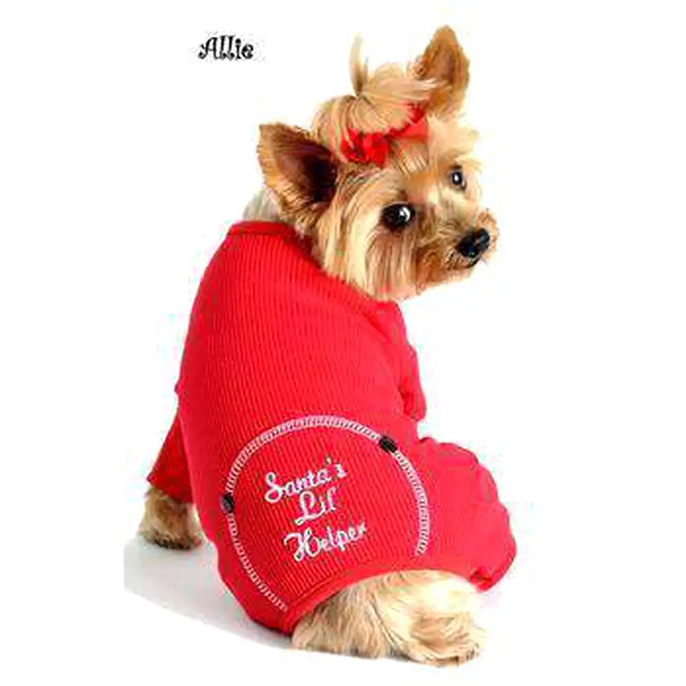 Santa's Lil Helper Dog Pajamas