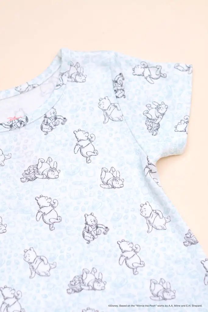 Short-Sleeve Pyjamas Set - Blue Hunny Pooh