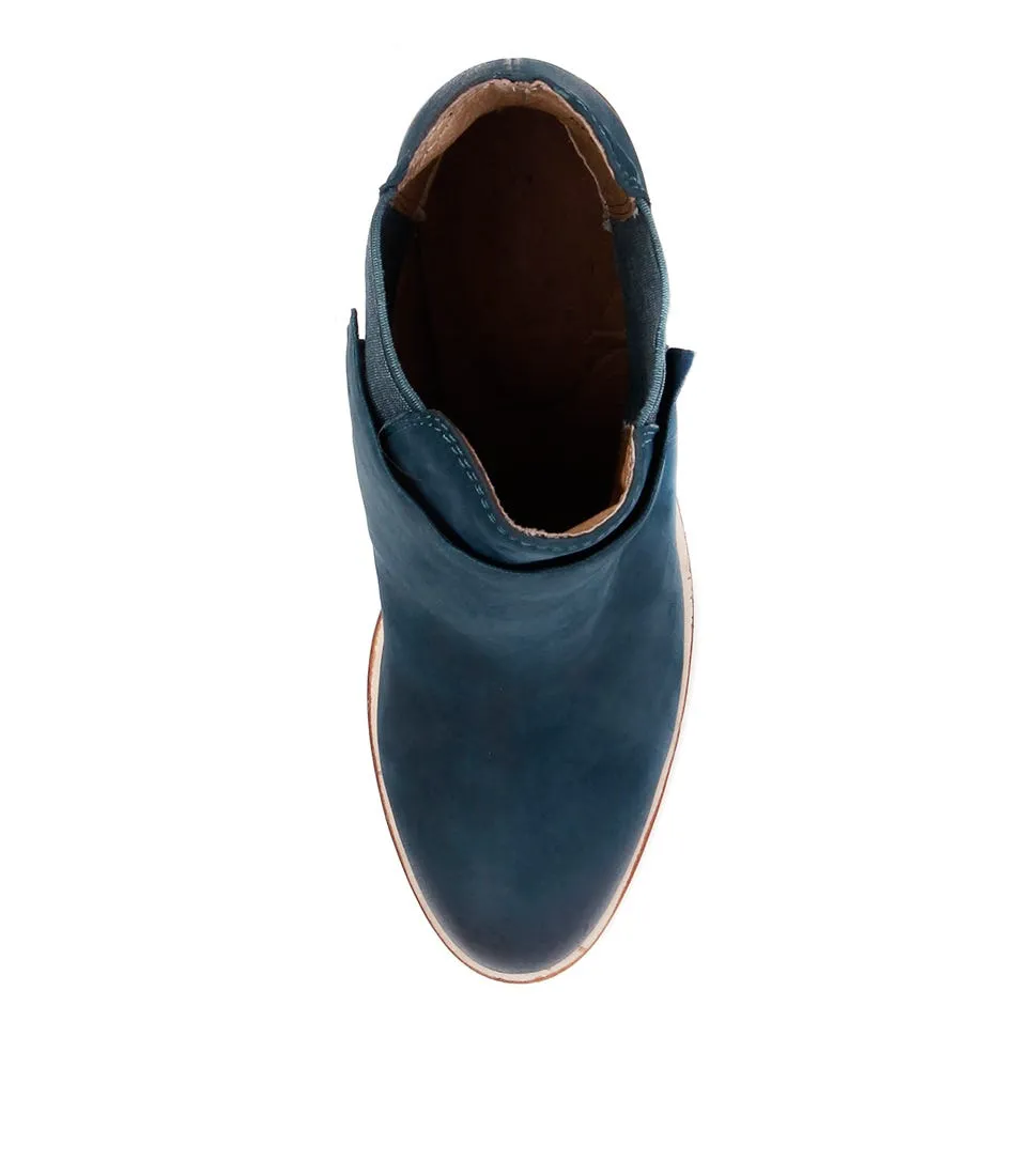 SILENT D Dellas Teal Nubuck