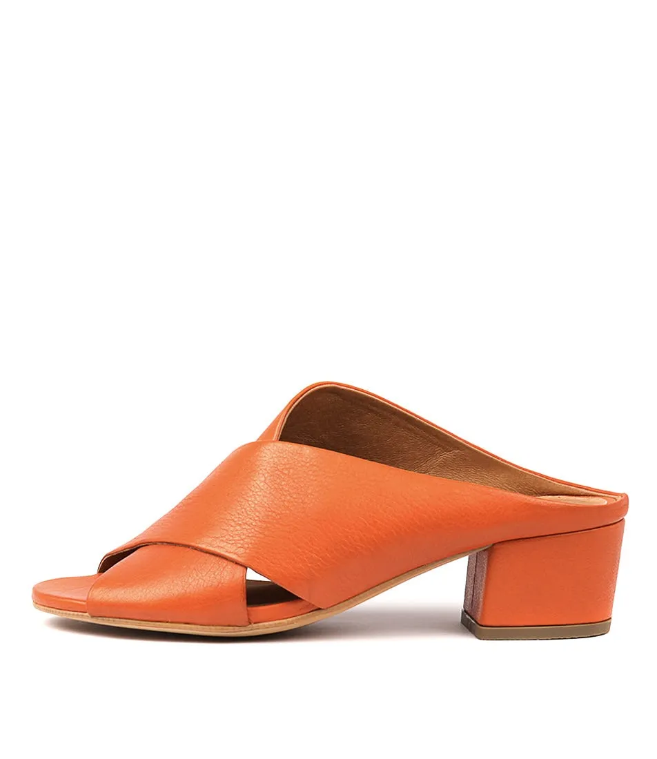 SILENT D Elda Orange Leather