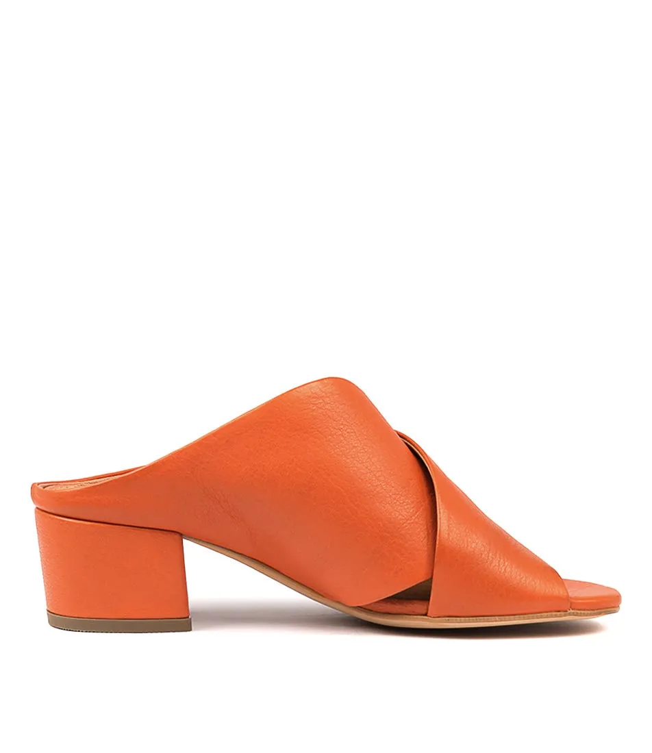 SILENT D Elda Orange Leather