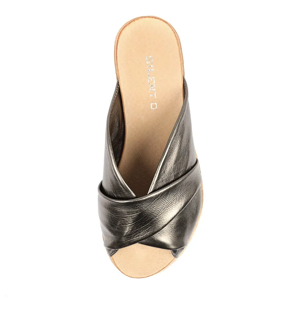 SILENT D Kendra Pewter Leather