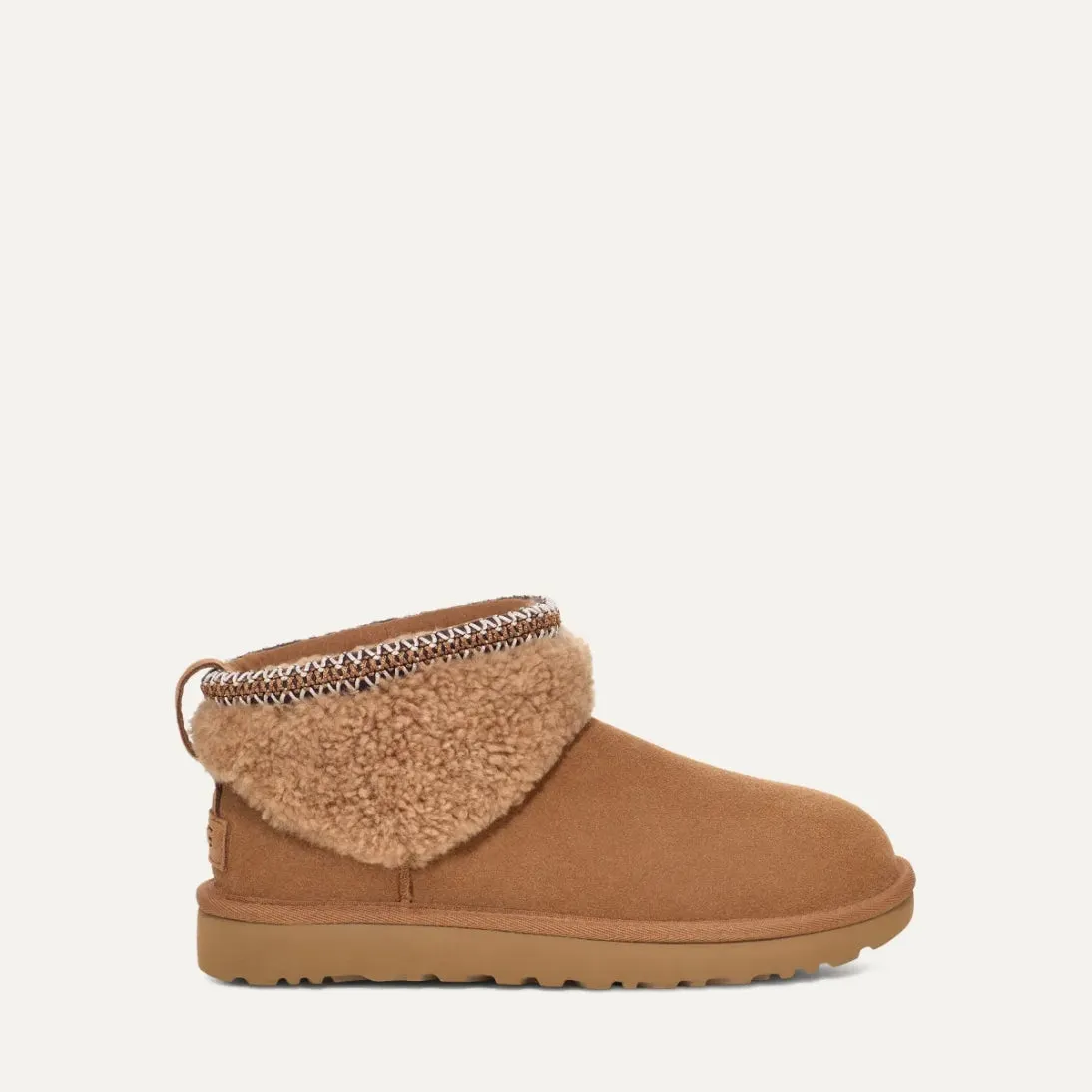 UGG Classic Ultra Mini Maxi Curly Chestnut 1158263