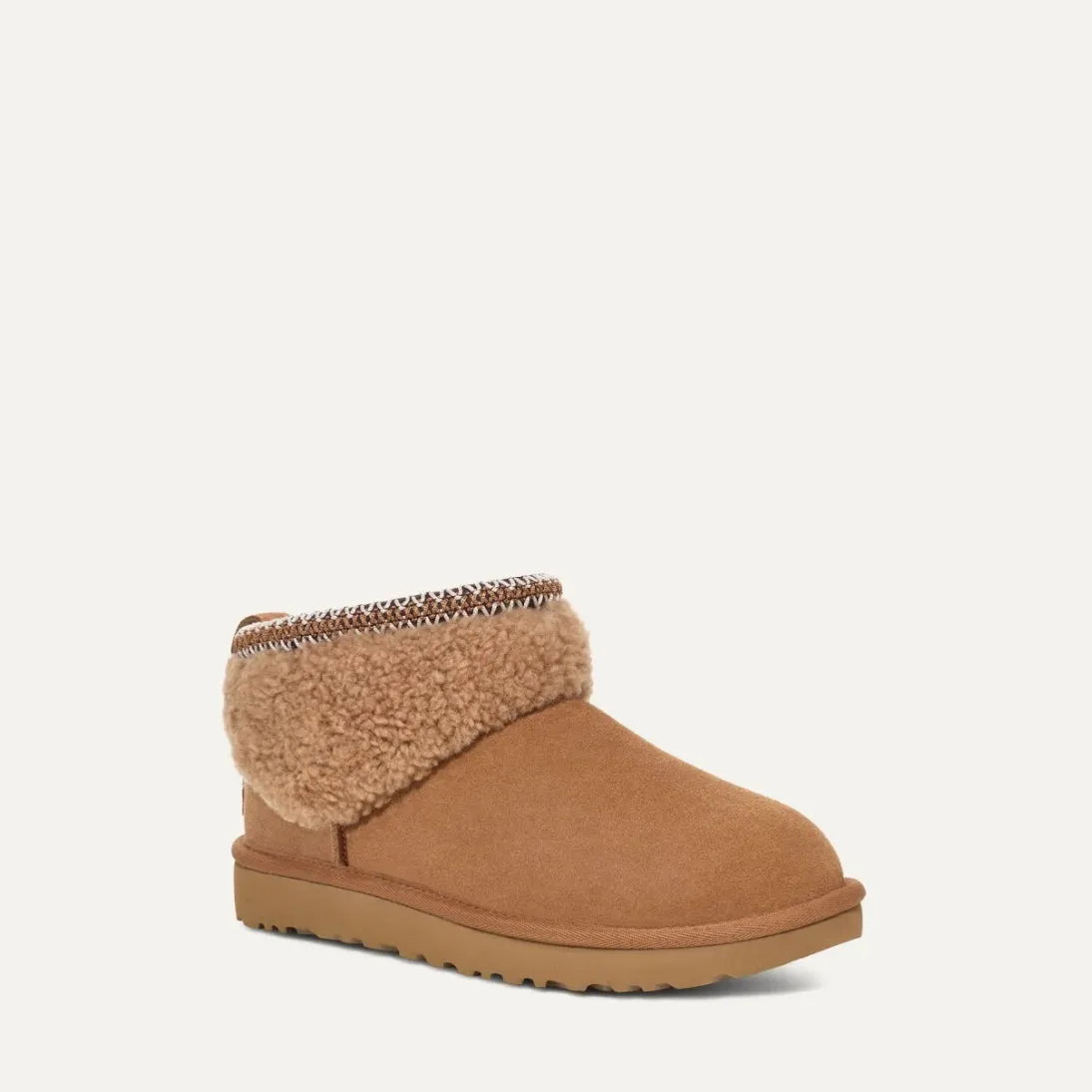 UGG Classic Ultra Mini Maxi Curly Chestnut 1158263