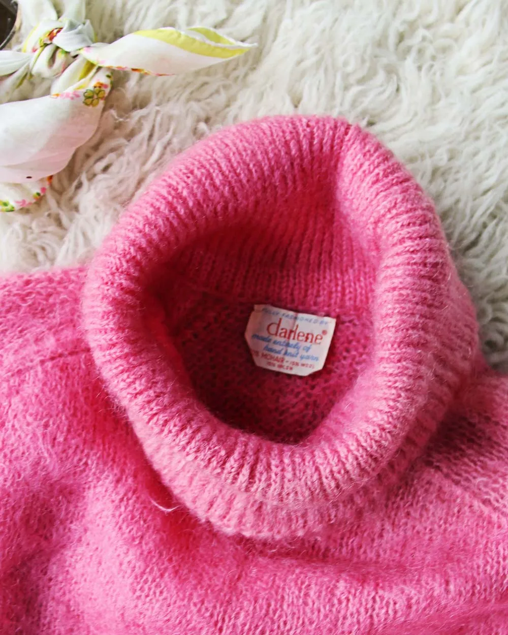 Vintage 60's Pink Sweater